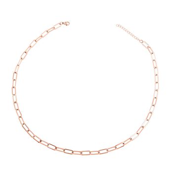 EVER TRUE 3er-Set- Stacking B&uuml;roklammerketten in Ros&eacute;goldton