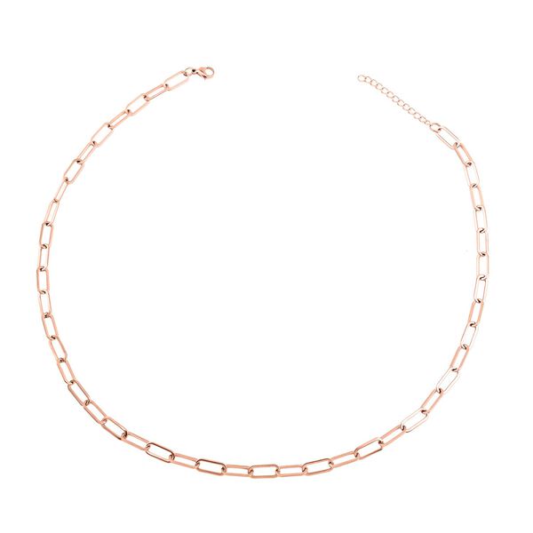 EVER TRUE 3er-Set- Stacking B&uuml;roklammerketten in Ros&eacute;goldton image number 3