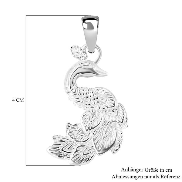 Royal Bali Kollektion - Pfau-Anh&auml;nger in 925 Silber image number 5