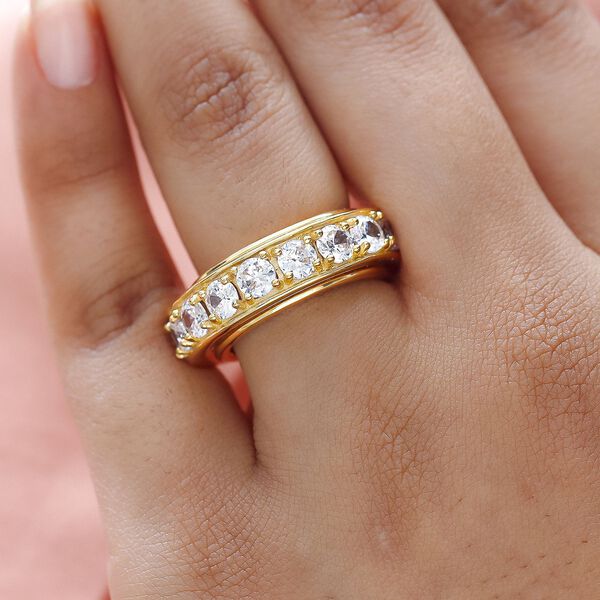 Zirkonia Eternity Anti-Stress Spinning Ring image number 3