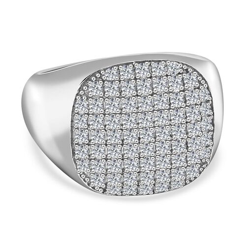 Moissanit Siegelring - 0,93 ct. image number 0