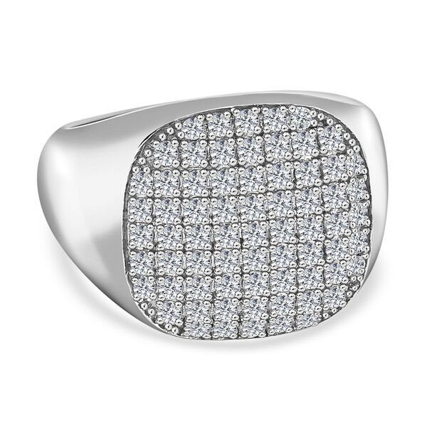 Moissanit Siegelring - 0,93 ct. image number 0