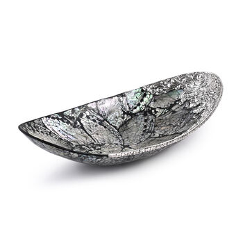 Royal Bali - Abalone Muschel Ovale Dekoschale, 925 Silber