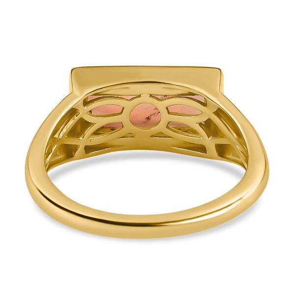 Nat&uuml;rlicher, &auml;thiopischer Welo Opal Ring, 925 Silber Gelbgold Vermeil (Gr&ouml;&szlig;e 20.00) ca. 1.65 ct image number 6