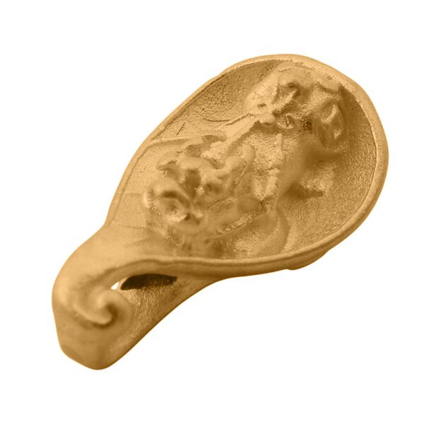 Pixiu-Blatt Anh&auml;nger in 999 Gold image number 4