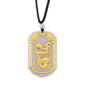 Weiße Jade Halskette ca. Flexibles cm 999 Gold ca. 125,00 ct.