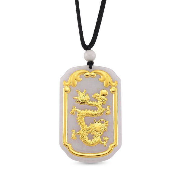 Flexible, weiße Jade Halskette in 999 Gold - 125 ct. image number 0