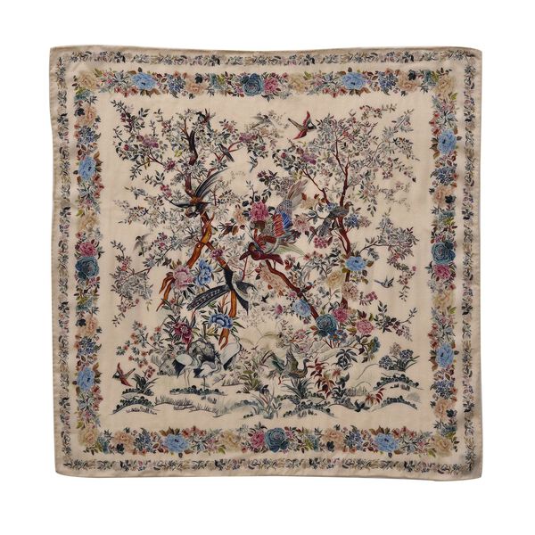 LA MAREY Luxuri&ouml;ser, wendbarer Foulard aus feinster Wolle und Maulbeerseide, 65 x 65 cm, Schoko