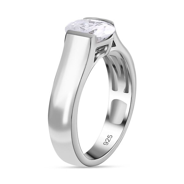 Moissanit Solitär Ring - 1,34 ct. image number 7