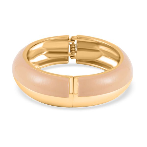 Emaillierter Armreif, Elegantes Design, 19 cm, ca. 64g, grau image number 4