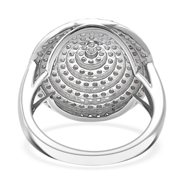 LUSTRO STELLA -   Weißer Zirkonia Ring 925 Silber rhodiniert (Größe 18.00) image number 5