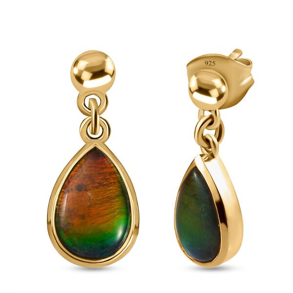 Ammolit Solit&auml;r Ohrh&auml;nger in Silber image number 5