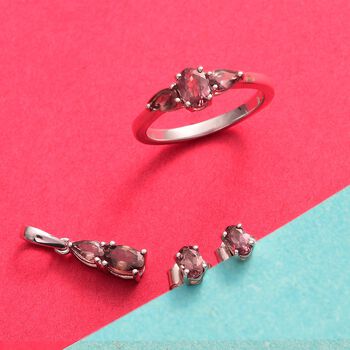 AA Bekily Farbwechsel Granat Schmuckset - 2,79 ct.