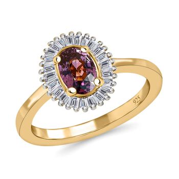 AA Lavendel Spinell und Diamant Ring - 0,70 ct.