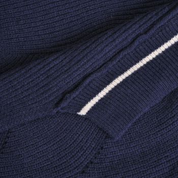 Longline Offener Cardigan, blau