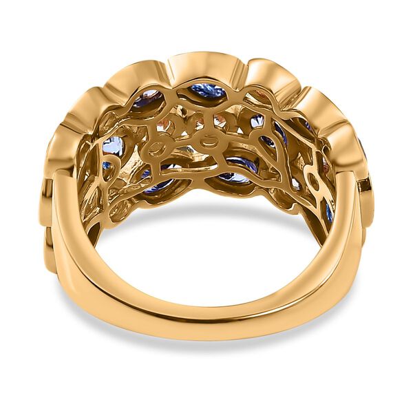 Tansanit und Zirkon Ring - 2,96 ct. image number 6