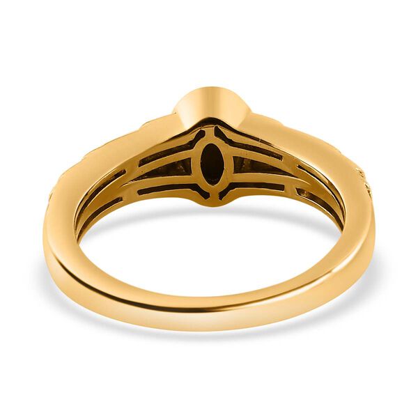 2er Set - Amerikanischer, nat&uuml;rlicher Sleeping Beauty T&uuml;rkis Ring und Anh&auml;nger, 925 Silber Gelbgold Vermeil ca. 1.02 ct image number 6