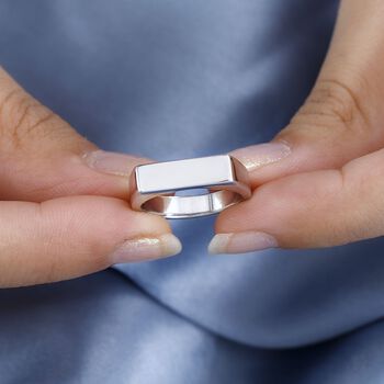 925 Silber rhodiniertRing (Gr&ouml;&szlig;e 19.00) ca. 7,13g