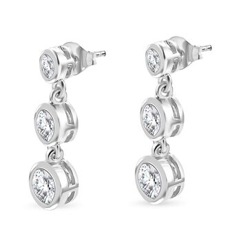 J Francis gefertigt mit SWAROVSKI- Swarovski Zirkonia Ohrringe