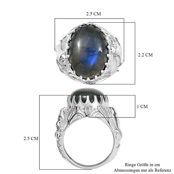 AAA Labradorit Ring - 13,25 ct. image number 6