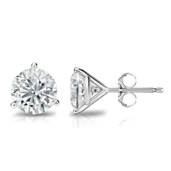 Premium Zirkonia Ohrstecker 585 wei&szlig;gold ca. 1,20 ct