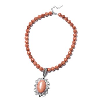 Gold Sandstein Halskette, 50 cm - 50 ct.