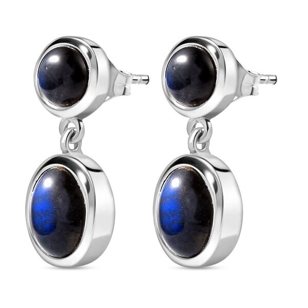 AAA Labradorit Ohrringe 925 Silber rhodiniert ca. 6.38 ct image number 5