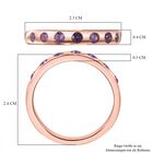 AA Rosa Saphir Ring, 925 Silber rosévergoldet, (Größe 18.00) ca. 0.41 ct image number 5