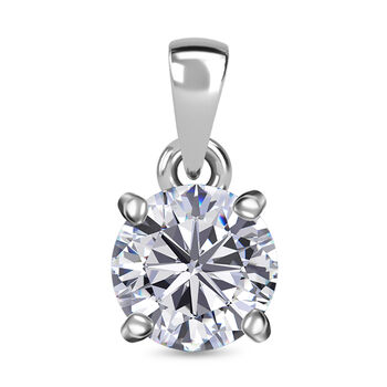 J Francis gefertigt mit SWAROVSKI- Zirkonia Anh&auml;nger, 925 Silber platiniert