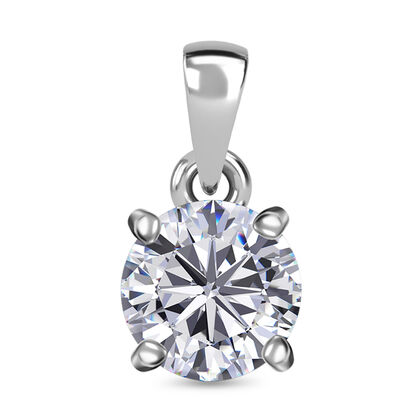 J Francis gefertigt mit SWAROVSKI Zirkonia Anh&auml;nger 925 Silber platiniert