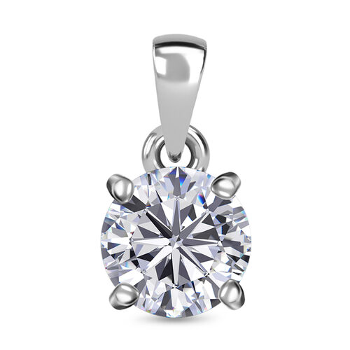 J Francis J Francis gefertigt mit SWAROVSKI Zirkonia Anhänger 925 Silber platiniert image number 0