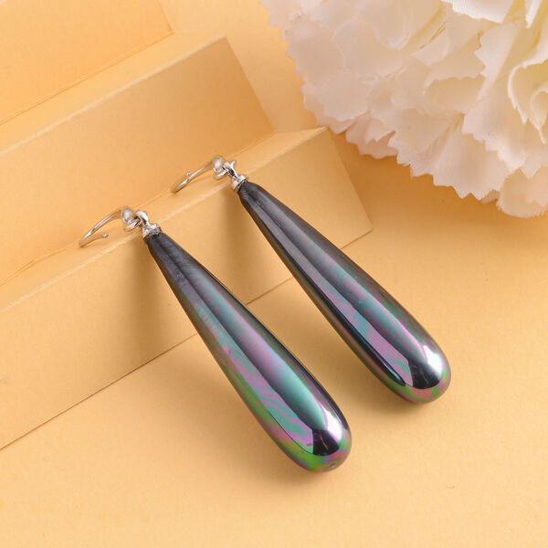 Tahiti Muschelkernperle Ohrringe 925 Silber rhodiniert image number 2