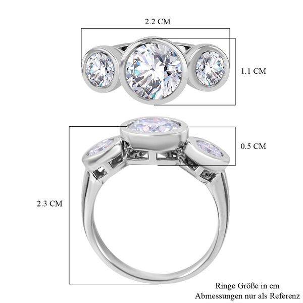 Moissanit Ring - 2,72 ct. image number 5