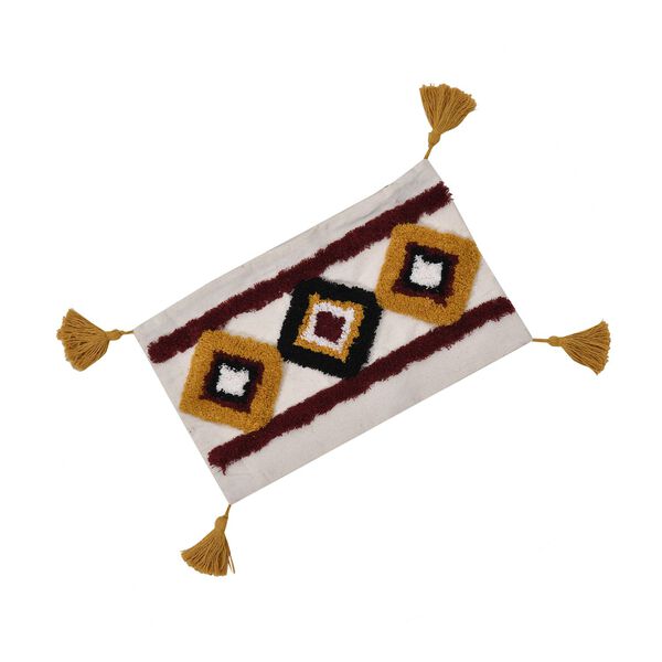 2er Set - Kissenbezug mit Quasten, Diamantmuster image number 7