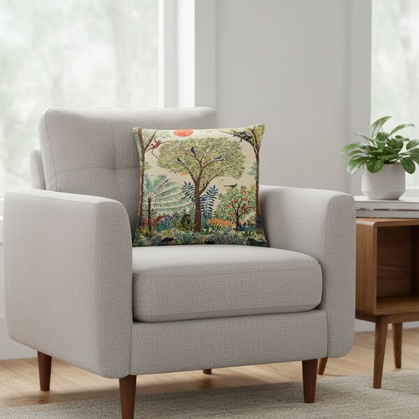 Kissenhülle Poly Baumwolle, Digitaldruck Blüten, 45 x 45 cm image number 2