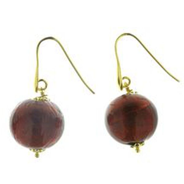 IL MURANO DI FRANCESCA- rote Muranoglas aus Italien Perlen Ohrringe