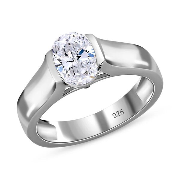 Moissanit Solitär Ring - 1,34 ct. image number 4