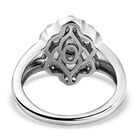 Alexandrit und Zirkon Ring 925 Silber platiniert  ca. 1,42 ct image number 5