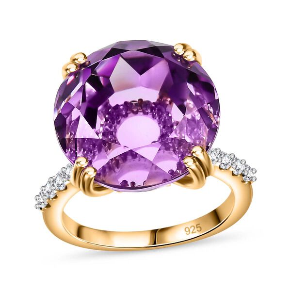 Rose De France Amethyst und Zirkon Ring- 15,65 ct. image number 4