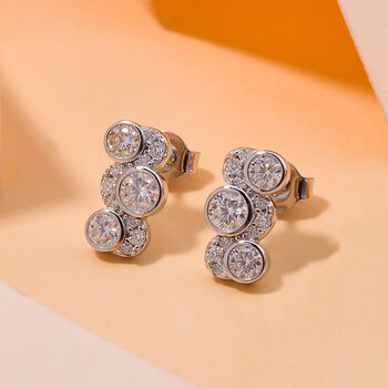 Moissanit Ohrringe - 0,73 ct.