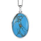 Blaues Türkis Schmuckset ca. 29.00 ct