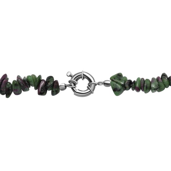 Rubin Zoisite Halskette, 50 cm - 295 ct. image number 4