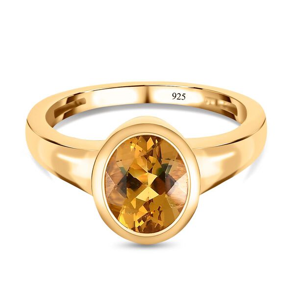 AA Premium brasilianischer Heliodor-Ring - 1,61 ct.