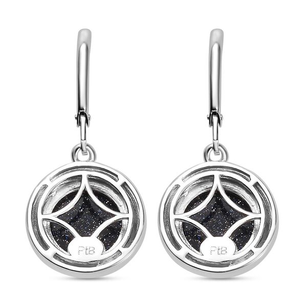 Blaue Sandstein Ohrringe - 7,66 ct. image number 5