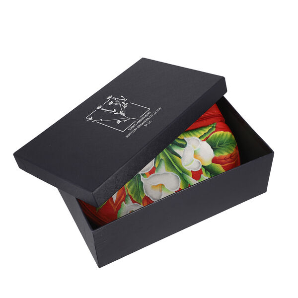 SUKRITI - 100% Leder: handbemalter Beauty Organizer, Rot image number 8