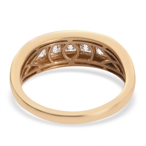 LUSTRO STELLA Hergestellt mit ZIRKONIA Ring 925 Silber 585 Vergoldet (Größe 21.00) ca. 2,18 ct image number 6