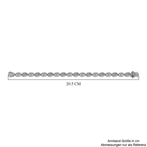 Moissanit Armband, ca. 19 cm, ca. 7.85 ct image number 4