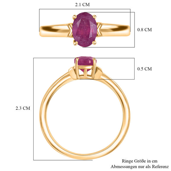 D'Joy afrikanischer Rubin Ring - 1,21 ct. image number 7