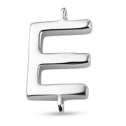 E Initiale Charme 925 Silber platiniert