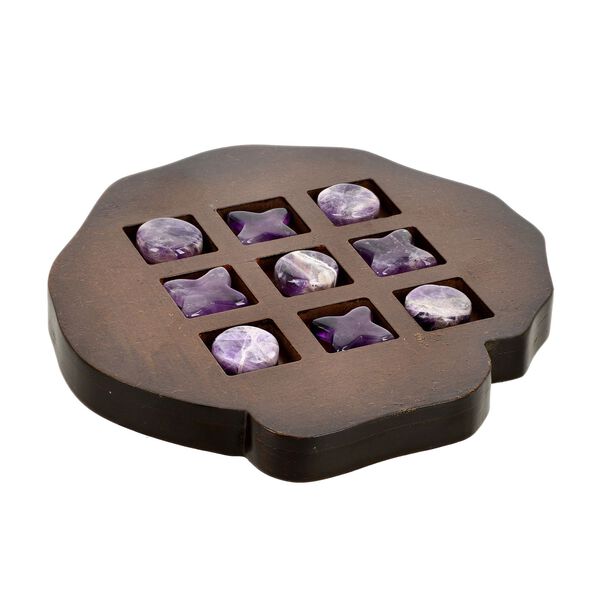 Tic Tac Toe mit Amethyst-Edelstein image number 2